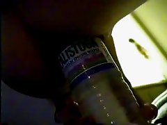 bottle flasche dildo kerze pussy anal