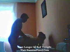 He fucks his turkish girlfriend in bed