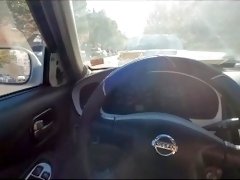 Public car flashing vlog