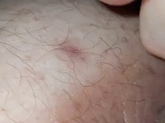Fingering messy pussy