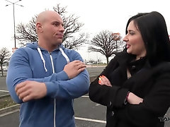 Black haired teen Nika picked up on the street and fucked hardcore