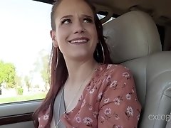 Hardcore doggy style fuck and a mouth full of cum for brunette Daisy