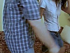 Young Face-Fucked Teen Rides Old Man